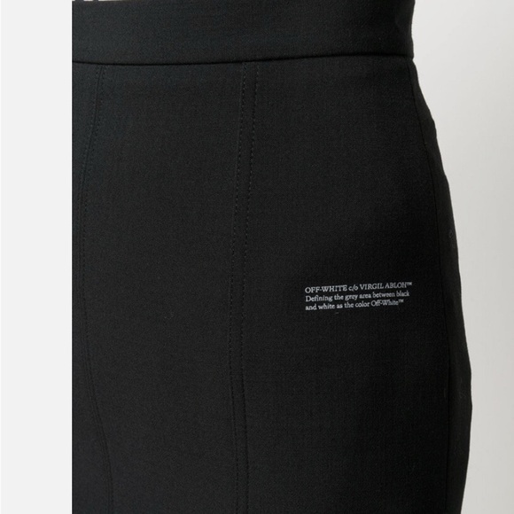 Off WHITE Black Pencil Skirt - Picture 4 of 6